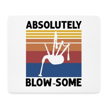 Bagpipe teacher quote and bagpipe players - Mouse Pad (horizontal) - white - Front