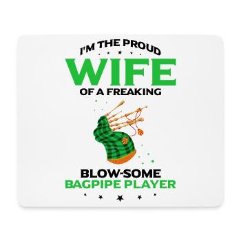 Scotsman Zitat für Dudelsackmusiker und Dudelsack - Mousepad (Querformat) - Weiß - Vorne