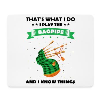 Bagpipes for bagpipe instructors and bagpipers - Mouse Pad (horizontal) - white - Front