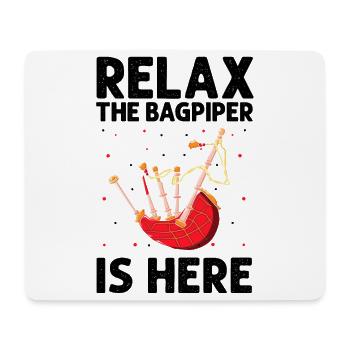 Bagpipes for pipers and Scots - Mouse Pad (horizontal) - white - Front