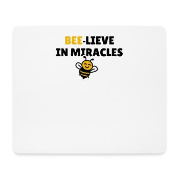 Abeille-lieve dans les miracles - Tapis de souris (format paysage) - blanc - Devant
