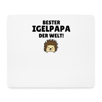 Igelpapa - Mousepad (Querformat) - Weiß - Vorne