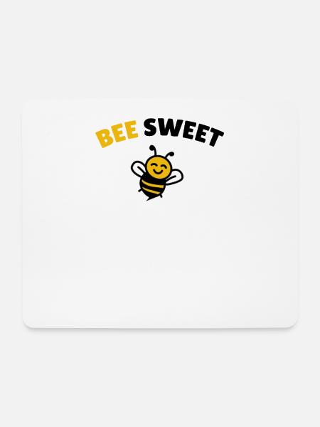 Bee sweet - Mousepad (Querformat) - Weiß
