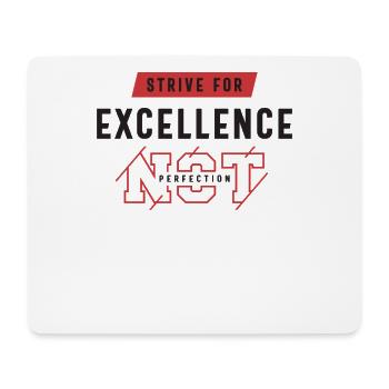 Streben Sie nach Exzellenz - Motivierendes Zitat - Mousepad (Querformat) - Weiß - Vorne