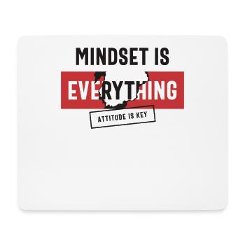 Positive Denkweise, Einstellung ist der Schlüssel - Mousepad (Querformat) - Weiß - Vorne