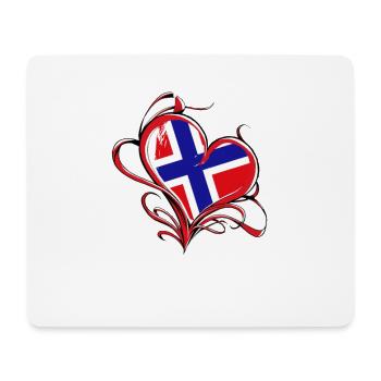 Bock auf Norwegen Flagge Urlaub Geschenk - Mousepad (Querformat) - Weiß - Vorne