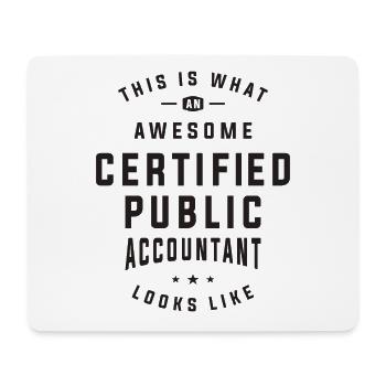 So sieht ein großartiger CPA aus - Mousepad (Querformat) - Weiß - Vorne