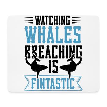Ocean Sea Whale Quote for Whale Marine Mammals - Mouse Pad (horizontal) - white - Front