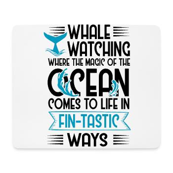 Orca Beobachtung für Buckelwale und Meerwale - Mousepad (Querformat) - Weiß - Vorne