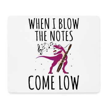 Fagottist Design für Holzbläser Orchestra - Mousepad (Querformat) - Weiß - Vorne