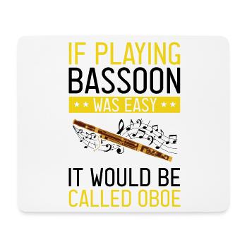 Fagottrohr für Fagottist und Fagottorchester - Mousepad (Querformat) - Weiß - Vorne