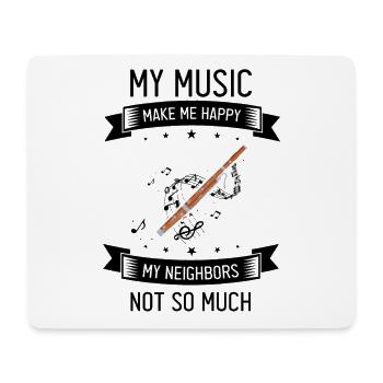 Bassoon for bassoon reed and bassoonist - Mouse Pad (horizontal) - white - Front