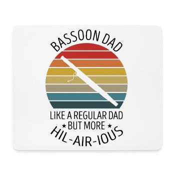 Fagottist für Fagottorchester und Fagottist - Mousepad (Querformat) - Weiß - Vorne