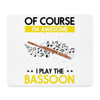 Fagottist Design für Holzbläser Orchestra - Mousepad (Querformat) - Weiß - Vorne