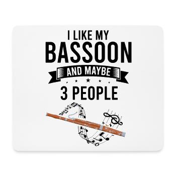 Fagott Orchesta Design für Fagottisten - Mousepad (Querformat) - Weiß - Vorne