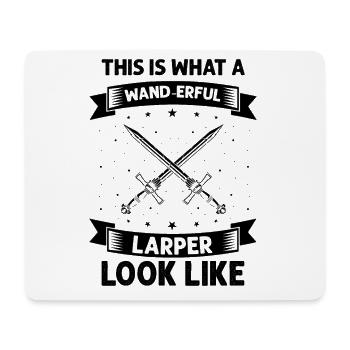 Fantasy role-playing game quote for sword fighting - Mouse Pad (horizontal) - white - Front