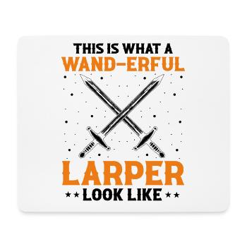 Larping für Fantasy-Rollenspiele und Schwertkämpfe - Mousepad (Querformat) - Weiß - Vorne