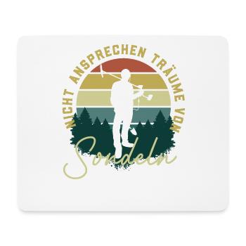 Träume von Sondeln Sondelgänger Metalldetektor - Mousepad (Querformat) - Weiß - Vorne