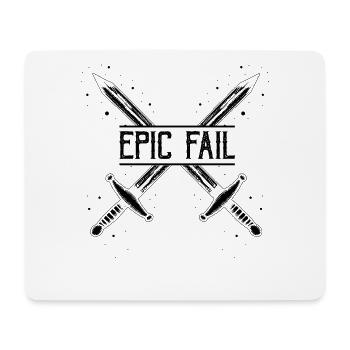 Fantasy role-playing game quote for sword fighting - Mouse Pad (horizontal) - white - Front