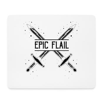 Citation Larping pour le jeu de rôle et Larper - Tapis de souris (format paysage) - blanc - Devant