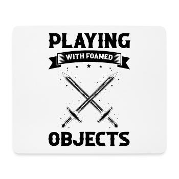 Citation de jeu de rôle pour Larper et Larp - Tapis de souris (format paysage) - blanc - Devant