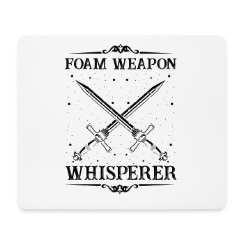 Fantasy role-playing game quote for sword fighting - Mouse Pad (horizontal) - white - Front
