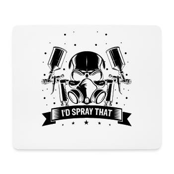 Body technician saying for car painters - Mouse Pad (horizontal) - white - Front