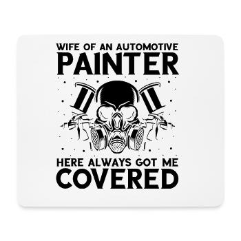 Autolackierer Angebot für Karosseriebauer - Mousepad (Querformat) - Weiß - Vorne