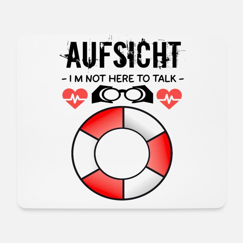 Aufsicht - Badeaufsicht - Mousepad (Querformat) - Weiß