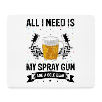 Car Painter Offer for Body Technicians - Mouse Pad (horizontal) - white - Front