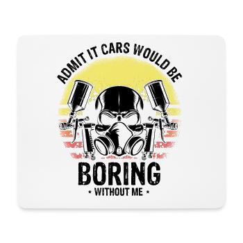 Autolackierer Angebot für Karosseriebauer - Mousepad (Querformat) - Weiß - Vorne