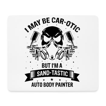 Autolackierer Angebot für Karosseriebauer - Mousepad (Querformat) - Weiß - Vorne
