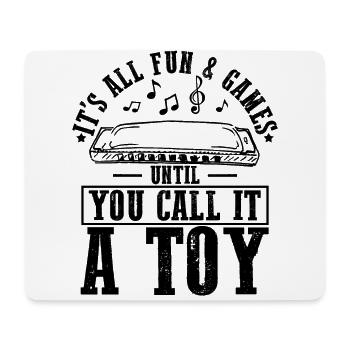 Harmonikaspieler für Munharmonika Spieler - Mousepad (Querformat) - Weiß - Vorne