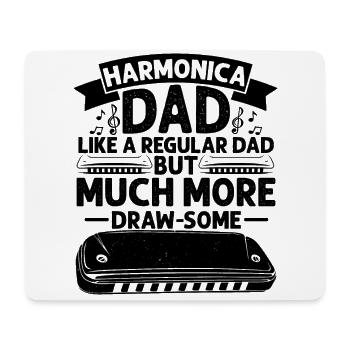 Mundharmonikaspieler Zitat für Mundharmonika - Mousepad (Querformat) - Weiß - Vorne