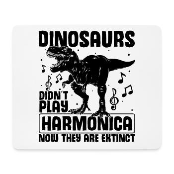Harmonikaspieler für Munharmonika Spieler - Mousepad (Querformat) - Weiß - Vorne