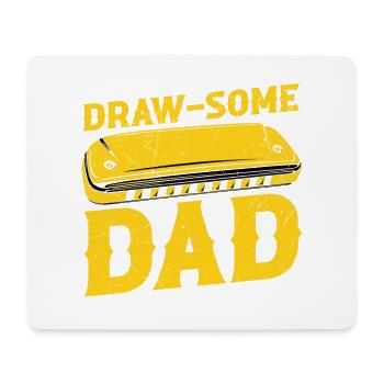 Harmonikaspieler für Munharmonika Spieler - Mousepad (Querformat) - Weiß - Vorne