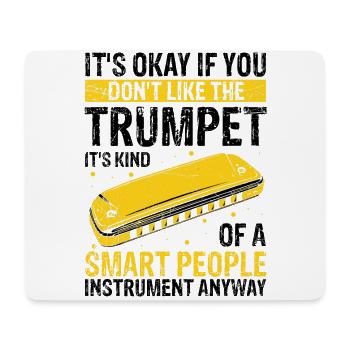Harmonikaspieler für Munharmonika Spieler - Mousepad (Querformat) - Weiß - Vorne