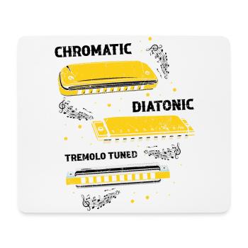 Französische Harfinisten und Harmonikaspieler - Mousepad (Querformat) - Weiß - Vorne