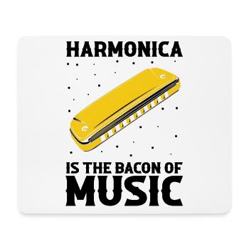 Harmonikaspieler für Munharmonika Spieler - Mousepad (Querformat) - Weiß - Vorne
