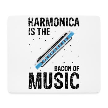 Mundharmonikaspieler Zitat für Mundharmonika - Mousepad (Querformat) - Weiß - Vorne