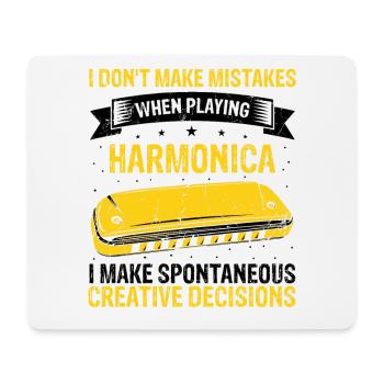 Französische Harfinisten und Harmonikaspieler - Mousepad (Querformat) - Weiß - Vorne