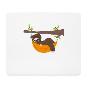 Ich faultiere Müde Faulheit Faultier Design - Mousepad (Querformat) - Weiß - Vorne