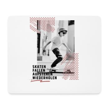 Skateboard Design Perfekt Jungen Geschenkidee - Mousepad (Querformat) - Weiß - Vorne