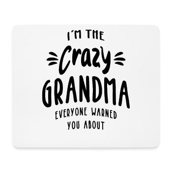 I'm The Crazy Grandma Funny Christmas Family - Mouse Pad (horizontal) - white - Front