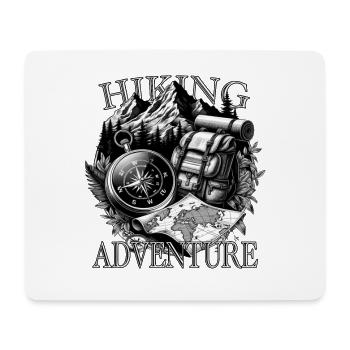 Hiking Mountaineering Adventure Outdoor - Mouse Pad (horizontal) - white - Front