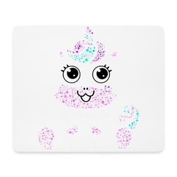 Einhorn Kind Süß Farben Geschenk Tier Kreativ - Mousepad (Querformat) - Weiß - Vorne