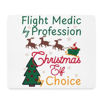 Flight Paramedic Christmas Elf Luftrettung Xmas - Mousepad (Querformat) - Weiß - Vorne