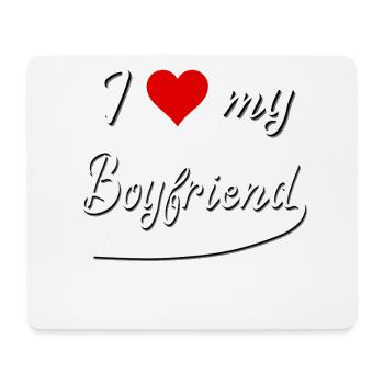 ❤️ Amour Couple Saint-Valentin Cadeau Petit Ami Amour - Tapis de souris (format paysage) - blanc - Devant