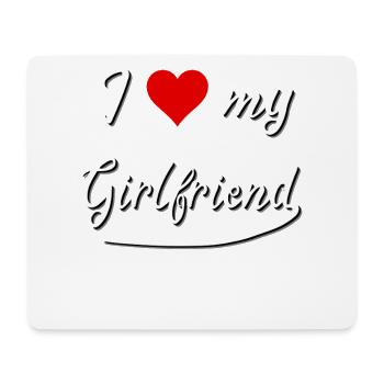 ❤️ Amour Couple Saint-Valentin Cadeau Petite amie Amour - Tapis de souris (format paysage) - blanc - Devant