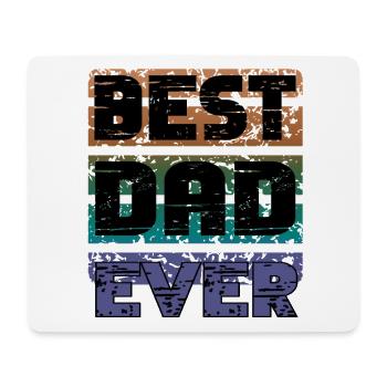 Best Dad Ever Retro Vintage - Mousepad (Querformat) - Weiß - Vorne